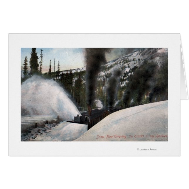 Sneeuwploegen voor het opruimen van spoorwegen in  (Voorkant Horizontaal)