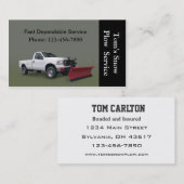 Sneeuwploegendienst Visitekaartje (Voorkant / Achterkant)