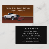 Sneeuwploegendienst Visitekaartje (Voorkant / Achterkant)