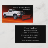 Sneeuwploegendienst Visitekaartje (Voorkant / Achterkant)