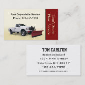 Sneeuwploegendienst Visitekaartje (Voorkant / Achterkant)