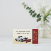 Sneeuwploegendienst Visitekaartje (Staand voorkant)