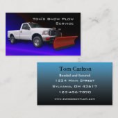 Sneeuwploegendienst Visitekaartje (Voorkant / Achterkant)