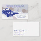 Sneeuwploegwagen Visitekaartje (Voorkant / Achterkant)