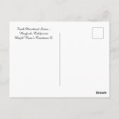 Sneeuwpoeder, vers.... briefkaart (Achterkant)