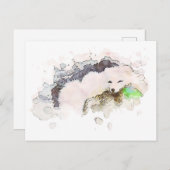 *~* Sneeuwpoolwitte polaire vos Ap18 Wildlife Briefkaart (Voorkant / Achterkant)