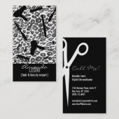 Sneeuwpop Afdruksalon gereedschap Verticaal Visitekaartje (Voorkant / Achterkant)