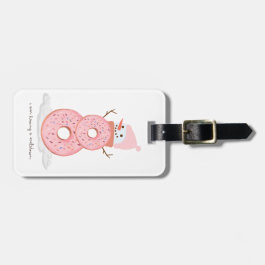 sneeuwpop bagagelabel (Voorkant horizontaal)