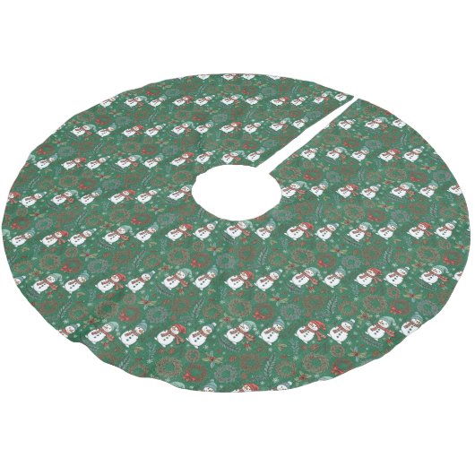 Sneeuwpop Boomrok Kerstboom Rok (Gekanteld)