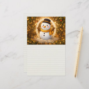 Sneeuwpop Briefpapier
