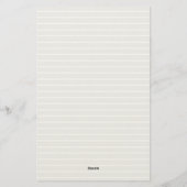 Sneeuwpop Briefpapier (Achterkant)