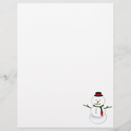 Sneeuwpop Briefpapier Briefhoofd