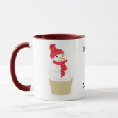 Sneeuwpop Cupcake Met Spreuk Mok (Links)