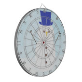 sneeuwpop dartbord (Voorkant Links)
