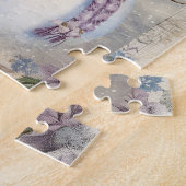  sneeuwpop elegantie kerstvakantie legpuzzel (Zijkant)