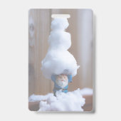 Sneeuwpop gebouwd V Badge (Achterkant)