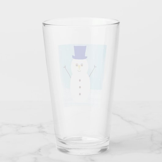 sneeuwpop glas (Achterkant)