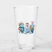 Sneeuwpop Glas Beker (Voorkant)