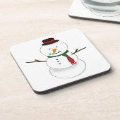 Sneeuwpop Glijbanen Bier Onderzetter (Linkerzijde)