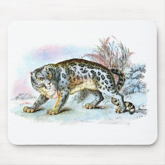  sneeuwpop Illustratie Mousepad Muismat (Voorkant)