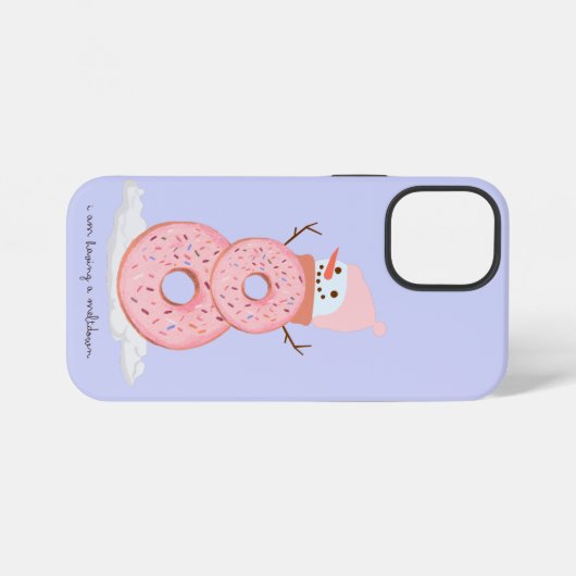 sneeuwpop iPhone hoesje (Achterkant horizontaal)