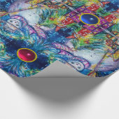 SNEEUWPOP, KERSTBOOM, SPEELGOED, EDELSTENEN Abstra Cadeaupapier (Hoek)