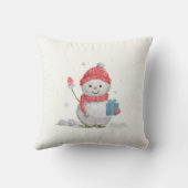 sneeuwpop kussen (Achterkant)