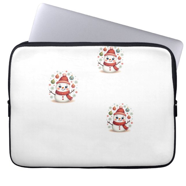 sneeuwpop laptop sleeve (Voorkant)