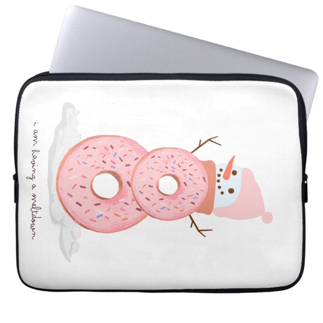 sneeuwpop laptop sleeve (Voorkant)