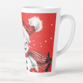 sneeuwpop  latte mok (Rechts)