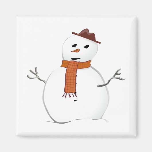 Sneeuwpop Magneet (Voorkant)
