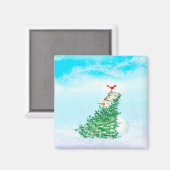 sneeuwpop magneet (Voorkant / Achterkant)