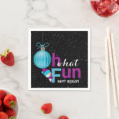 sneeuwpop met kerstversiering servet (Insitu)