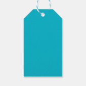 Sneeuwpop met Sneeuwvlokken Cadeaulabel (Achterkant)