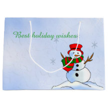 sneeuwpop met sneeuwvlokken