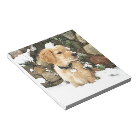 sneeuwpop notitieblok (Schuin)