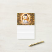 Sneeuwpop Post-it® Notes (Op bureau)