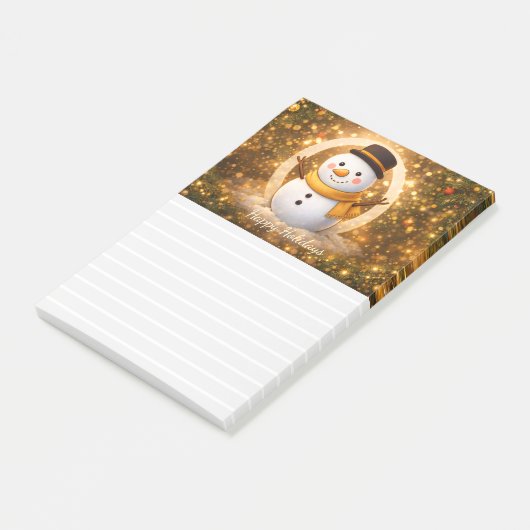 Sneeuwpop Post-it® Notes (Schuin)