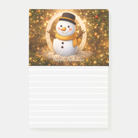 Sneeuwpop Post-it® Notes (Voorkant)