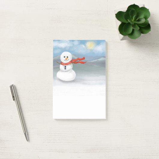 Sneeuwpop Post-it® Notes (Kantoor)