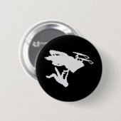 sneeuwpop ronde button 5,7 cm (Voorkant /achterkant)