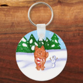 sneeuwpop sleutelhanger (Voorkant)