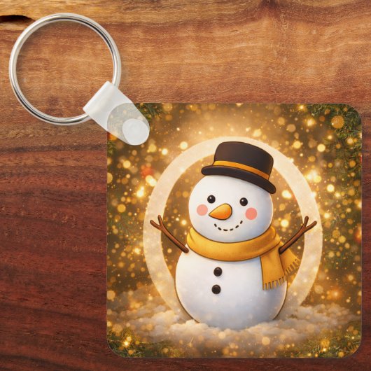 Sneeuwpop Sleutelhanger (Voorkant)