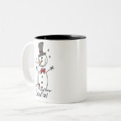 Sneeuwpop Stickfiguur Mok (Voorkant links)