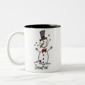 Sneeuwpop Stickfiguur Mok (Links)