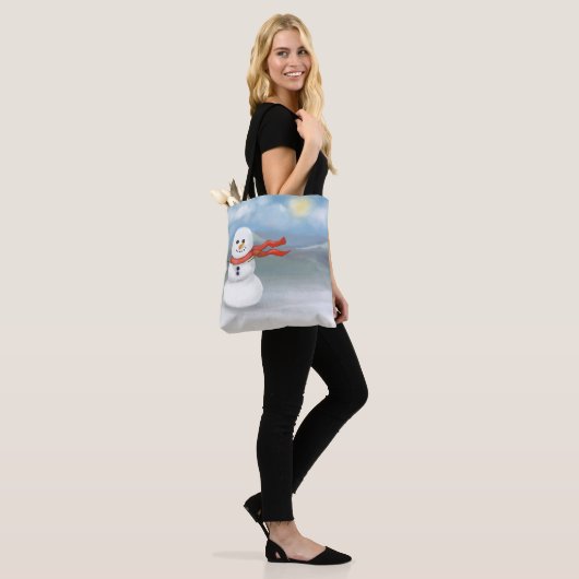Sneeuwpop Tote Bag (Op model)