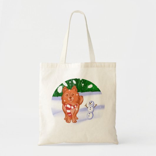 sneeuwpop tote bag (Voorkant)