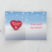 sneeuwpop-Valentijn Feestdagen Kaart (Binnen)