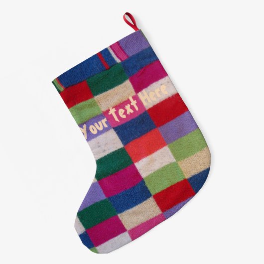 Sneeuwpop voor kerst in sneeuw grote kerstsok (Achterkant (Hangend))