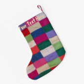 Sneeuwpop voor kerst in sneeuw kleine kerstsok (Achterkant (Hangend))